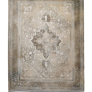 فرش سوفیا - مدل هیراد - زمینه بژ آبی