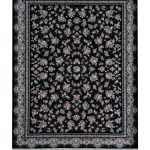 فرش سوفیا - مدل رزالین - زمینه سرمه ای