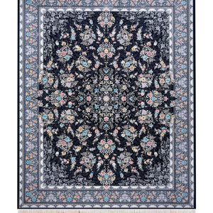 فرش سوفیا - مدل نورسا - زمینه سرمه ای