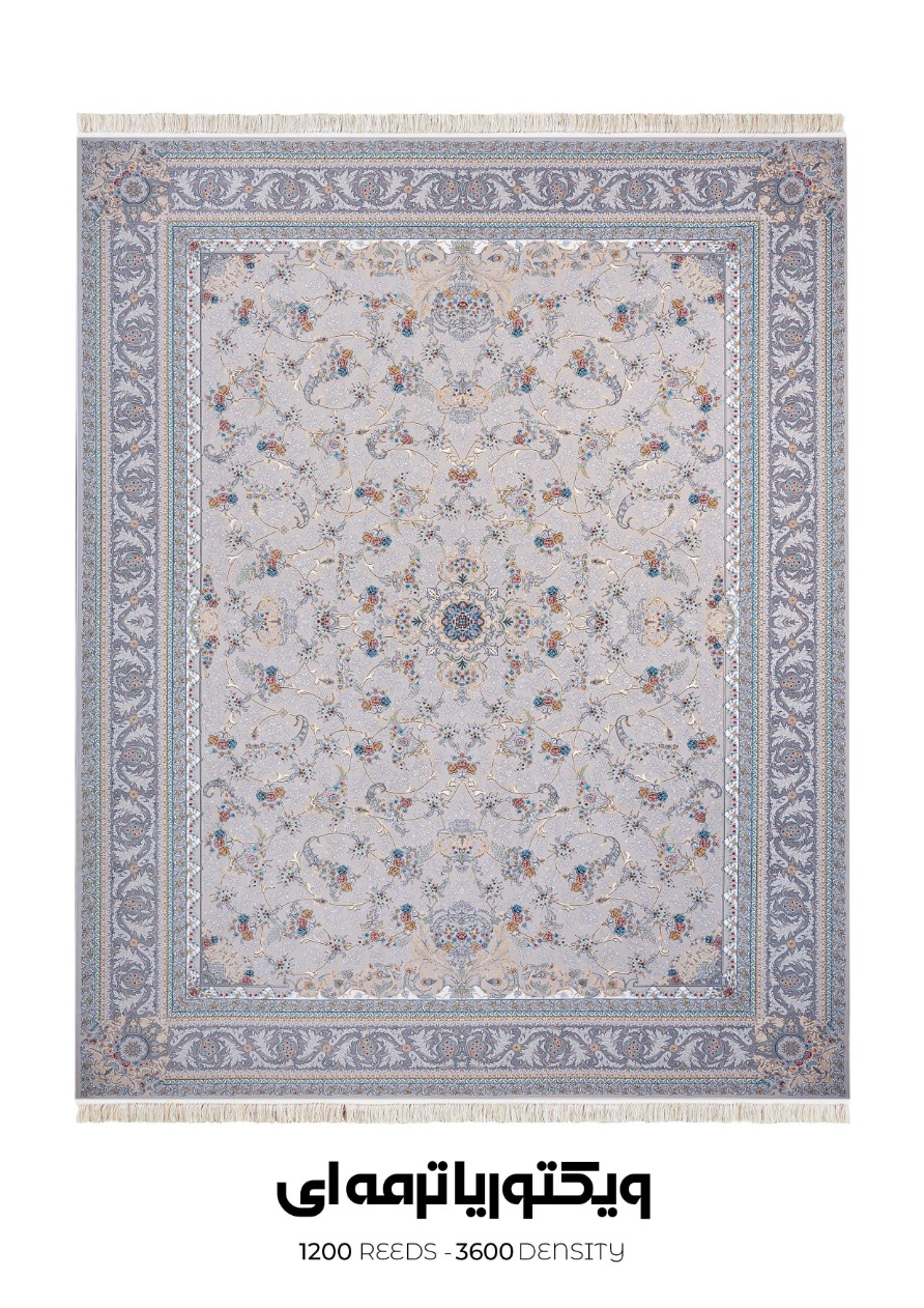 سوفیا گلستان - ویکتوریا ترمه ای فرش سوفیا - مدل ویکتوریا - زمینه ترمه ای - Image 1