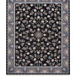 فرش سوفیا - مدل پریا - زمینه سرمه ای