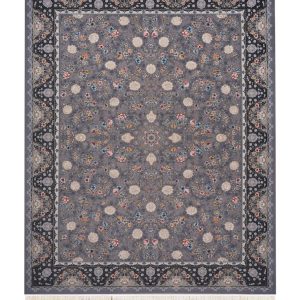 فرش سوفیا - مدل پریا - زمینه نقره ای (سیلور)