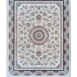 فرش سوفیا - مدل گل افشان - زمینه ترمه ای