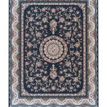 فرش سوفیا - مدل گل افشان - زمینه سرمه ای