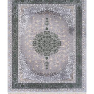 فرش سوفیا - مدل آبالون - زمینه سبز