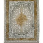 فرش سوفیا - مدل آبالون - زمینه طلایی