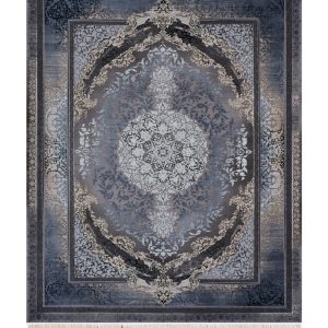 فرش سوفیا - مدل آنتوریوم - زمینه آبی