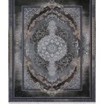 فرش سوفیا - مدل آنتوریوم - زمینه سبز