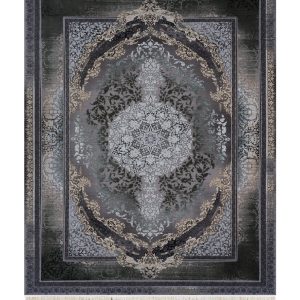 فرش سوفیا - مدل آنتوریوم - زمینه سبز