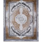 فرش سوفیا - مدل آنتوریوم - زمینه طلایی