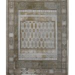 فرش سوفیا - مدل روژان - زمینه نسکافه ای