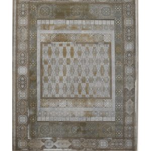 فرش سوفیا - مدل روژان - زمینه نسکافه ای