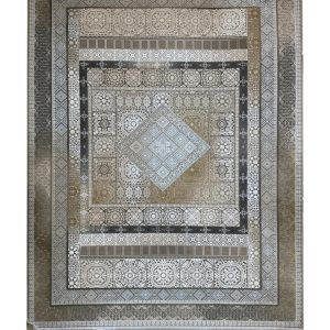 فرش سوفیا - مدل ژینا - زمینه نسکافه ای