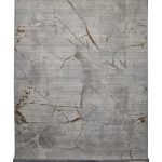 فرش سوفیا - مدل نوآرا کد 20264 - زمینه الماسی نقره ای